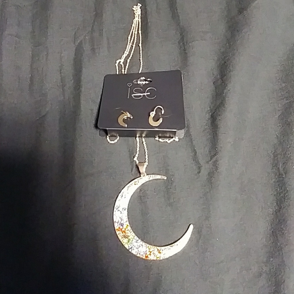 *3 for $30* Gold Rainbow Jewel Moon Set